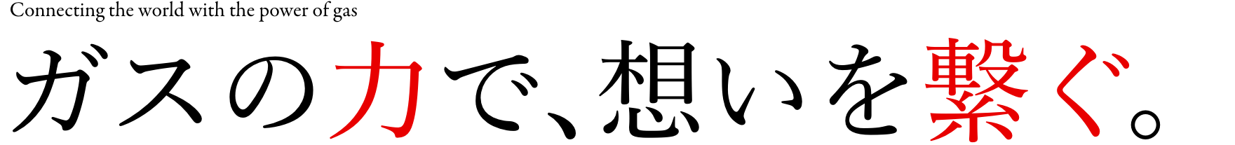 寿商事株式会社 キャッチコピー 「ガスの力で、想いを繋ぐ。」